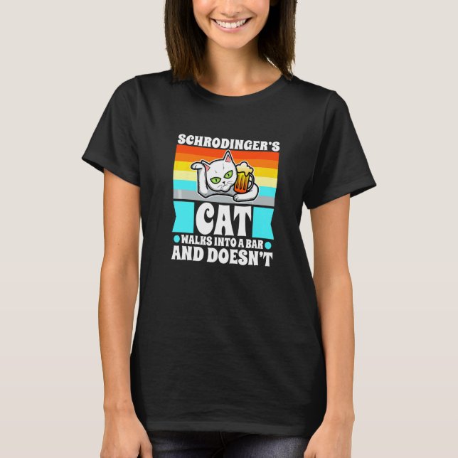 T-shirt Chat de Schrödinger  1 (Devant)