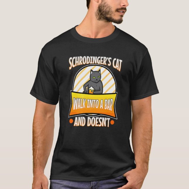 T-shirt Chat de Schrödinger  4 (Devant)