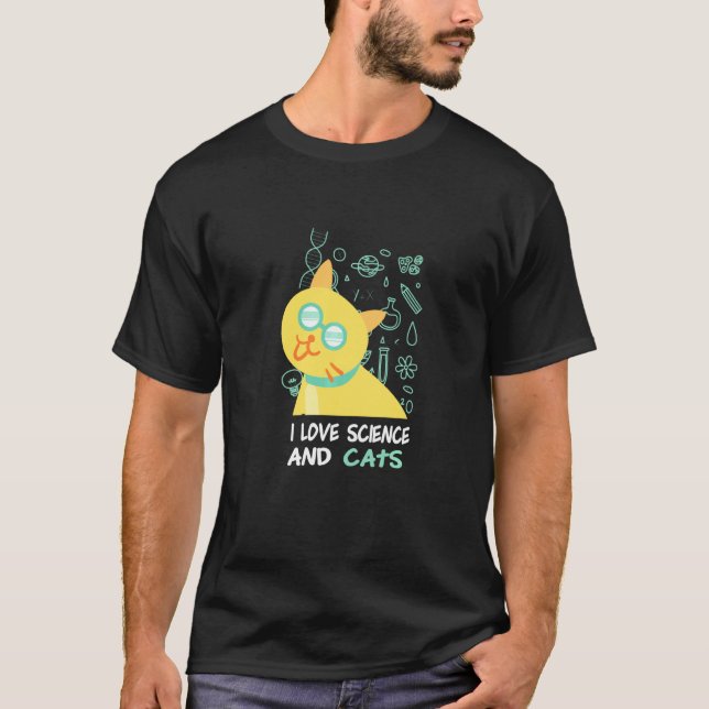 T-shirt Chat de Schrödinger Nerd Physicien Scientifique (Devant)