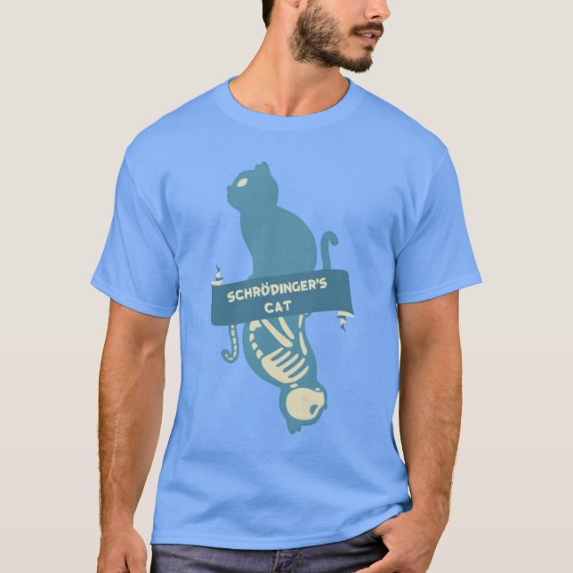 T-shirt chat de Schrödinger physique schrdinger (Devant)