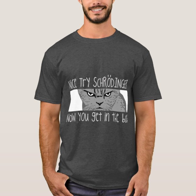 T-shirt Chat de Schrödinger rétro (Devant)