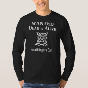 T-shirt Chat de Schrodinger vivant ou mort paradoxe quanti