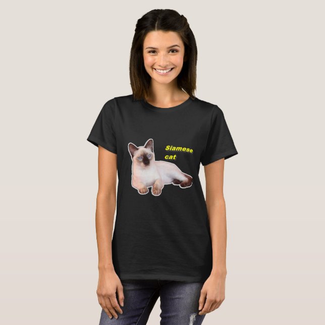 T-shirt Chat de Siamese (Devant entier)
