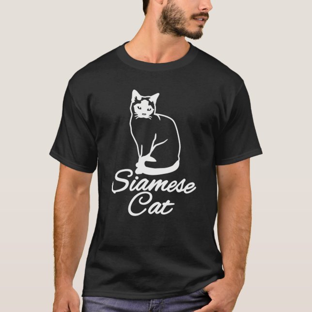 T-shirt Chat de Siamese (Devant)