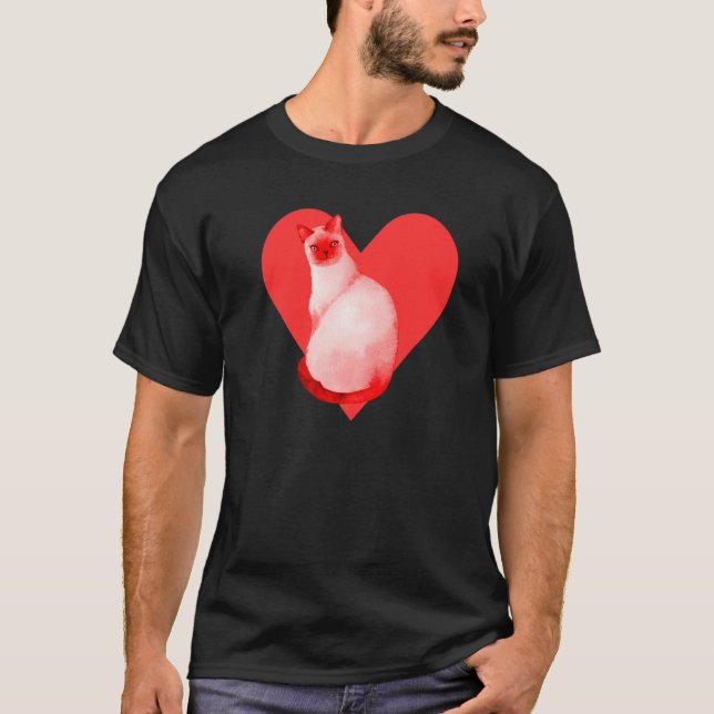T-shirt Chat de Siamese (Devant)