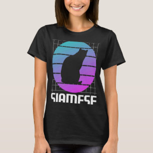 T-shirt Chat de Siamese rétro