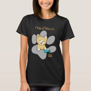 T-shirt Chat de signe astrologique du Verseau Chatons Cha