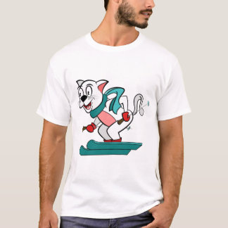 T-shirt Chat de ski