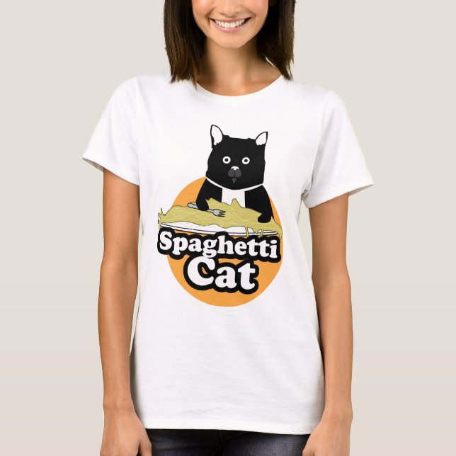 T-shirt Chat de spaghetti (Devant)