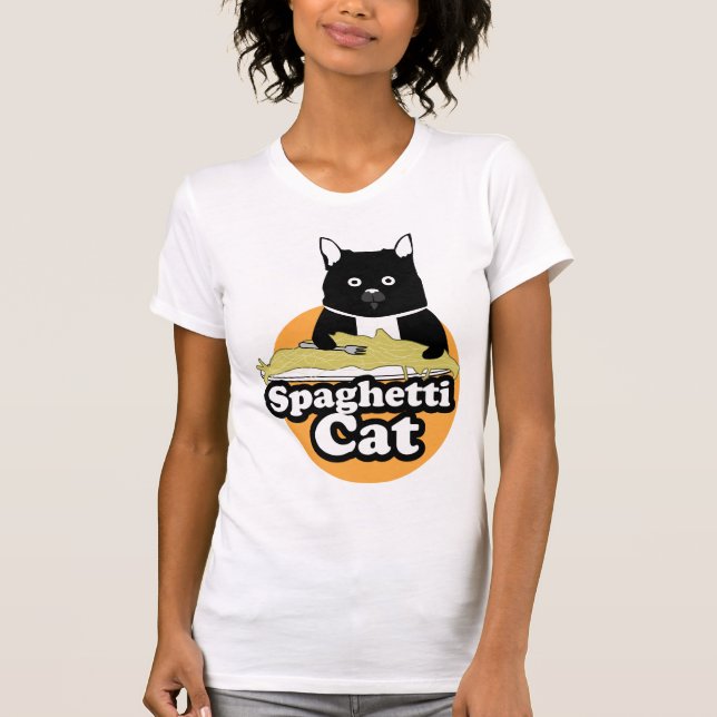 T-shirt Chat de spaghetti (Devant)
