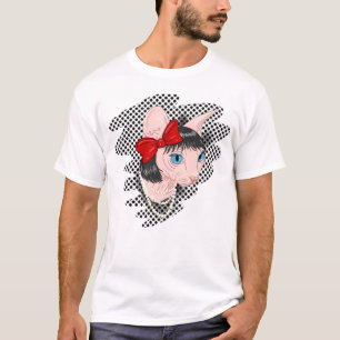T-shirt Chat de sphynx d'art de bruit