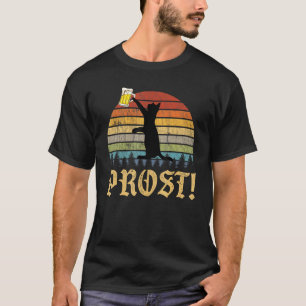 T-shirt Chat de style rétro Allemagne Fête de la bière d'O