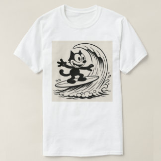 T-shirt Chat de surf