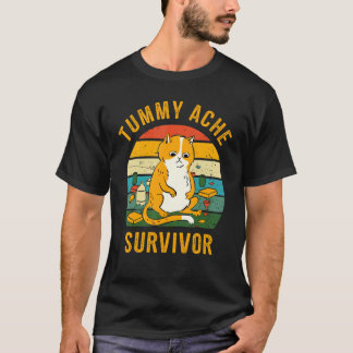 T-shirt Chat de survivant vintage Tummy Ache