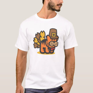 T-shirt Chat de thanksgiving