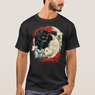 T-shirt Chat de Yin yang