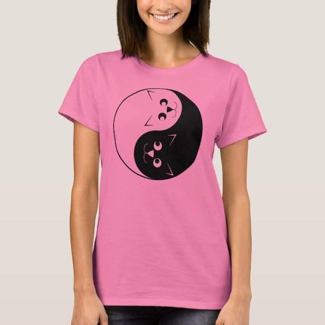 T-shirt Chat de Yin Yang Kitty (Devant)
