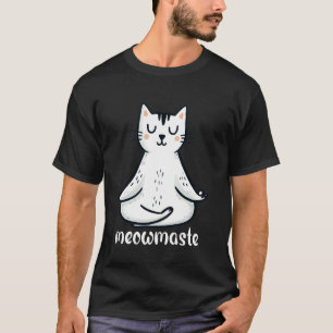 T-shirt Chat de yoga, chat de méditation