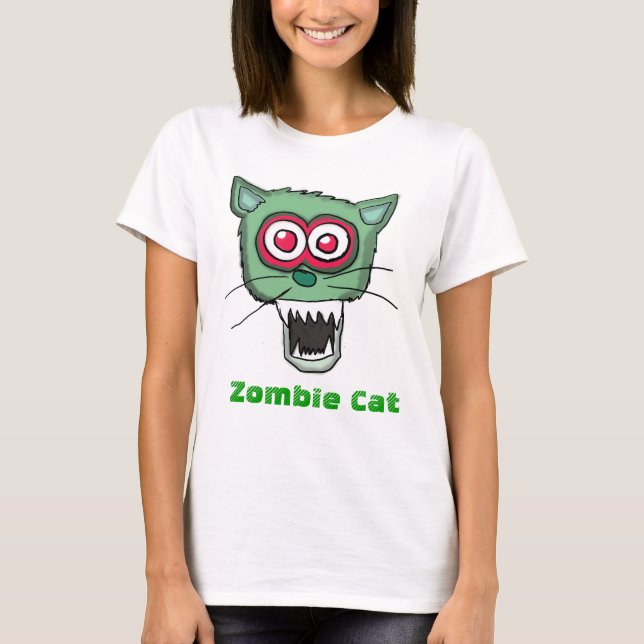 T-shirt Chat de zombi (Devant)