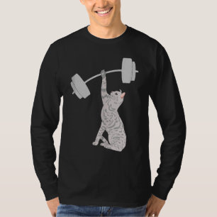 T-shirt Chat Deadlifting Fitness Gym Chat Barbell
