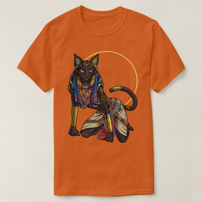 T-shirt Chat déesseDéesse égyptienne Bastet (Design devant)