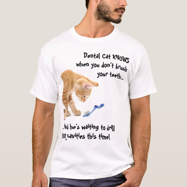 T-shirt Chat dentaire (Devant)