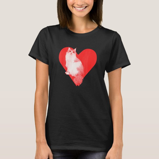 T-shirt Chat des forêts norvégiennes (Devant)