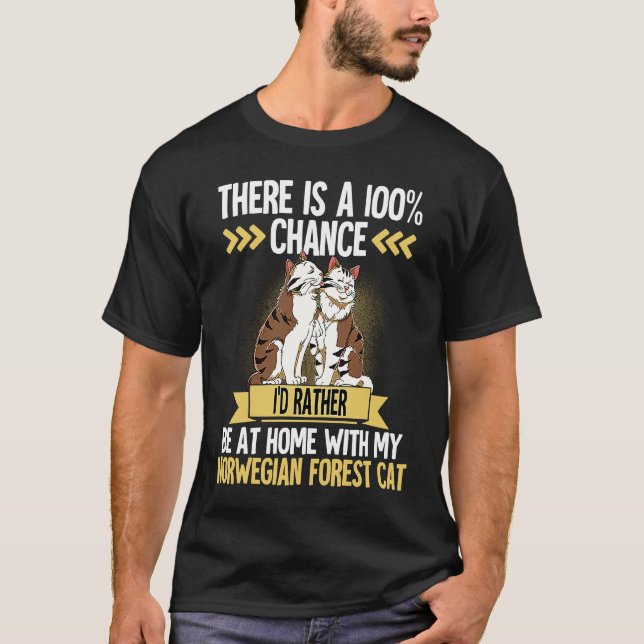 T-shirt Chat des forêts norvégiennes  1 (Devant)