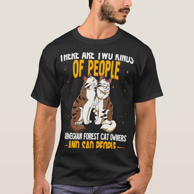 T-shirt Chat des forêts norvégiennes  4 (Devant)