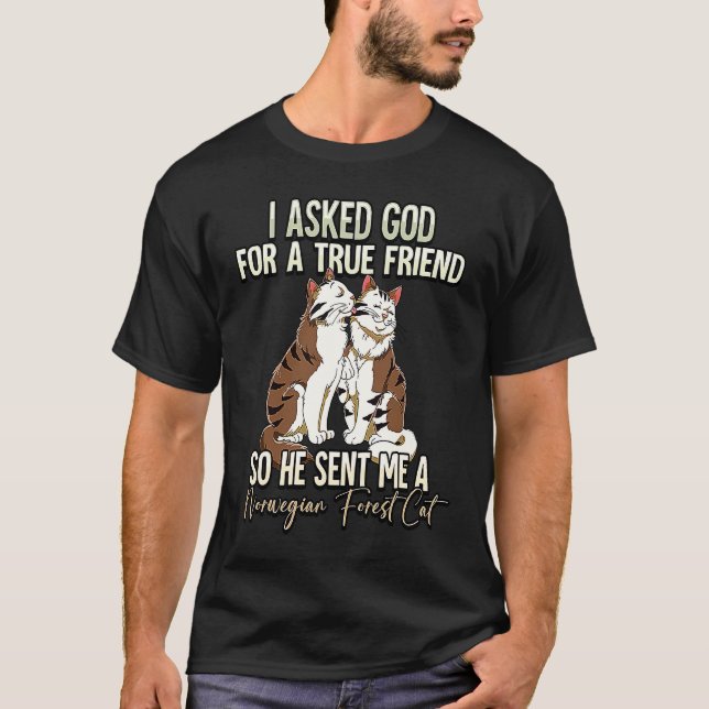 T-shirt Chat des forêts norvégiennes  5 (Devant)