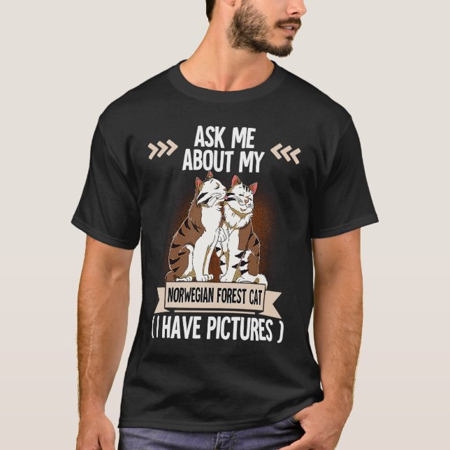 T-shirt Chat des forêts norvégiennes  6 (Devant)