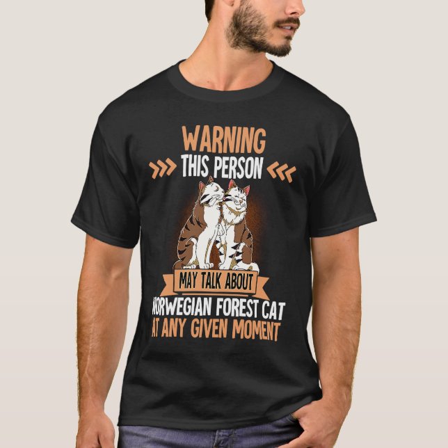 T-shirt Chat des forêts norvégiennes  7 (Devant)