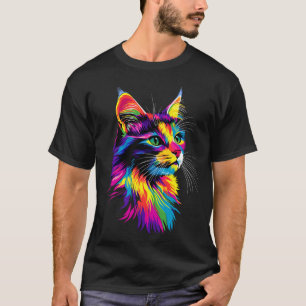 T-shirt Chat des Forêts Norvégiennes Norsk Skogkatt Amoure