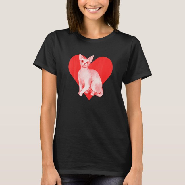 T-shirt Chat Devon Rex (Devant)