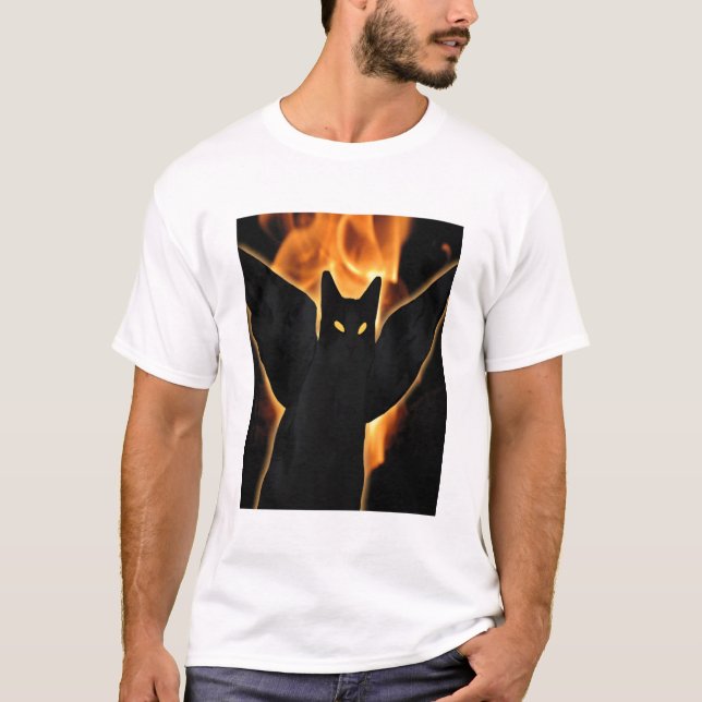 T-shirt Chat d'Halloween (Devant)