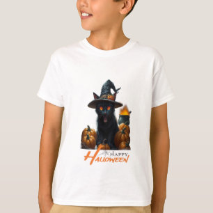 T-shirt Chat d'Halloween