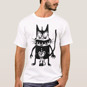 T-shirt chat d'Halloween