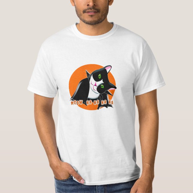 T-shirt Chat d'Halloween (Devant)