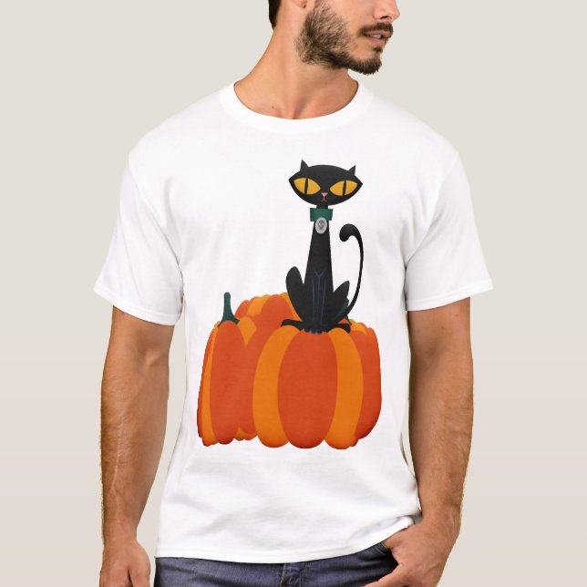 T-shirt Chat d'Halloween (Devant)