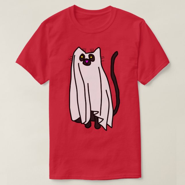 T-shirt Chat d'Halloween feuille de livre (Design devant)