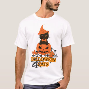 T-shirt Chat d'Halloween (Happy Halloween, Don pour la fam