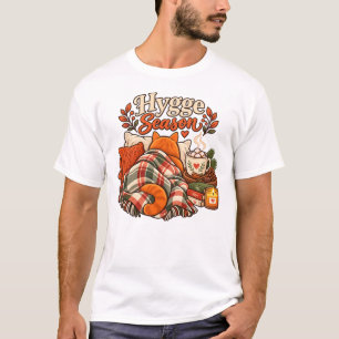 T-Shirt Chat d'Hiver Cosy Saison Hygge