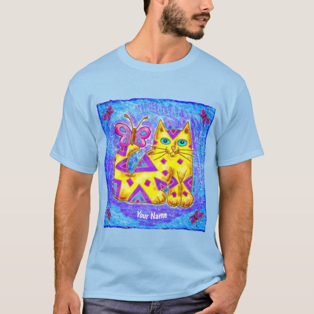 T-shirt chat diamant  (Devant)