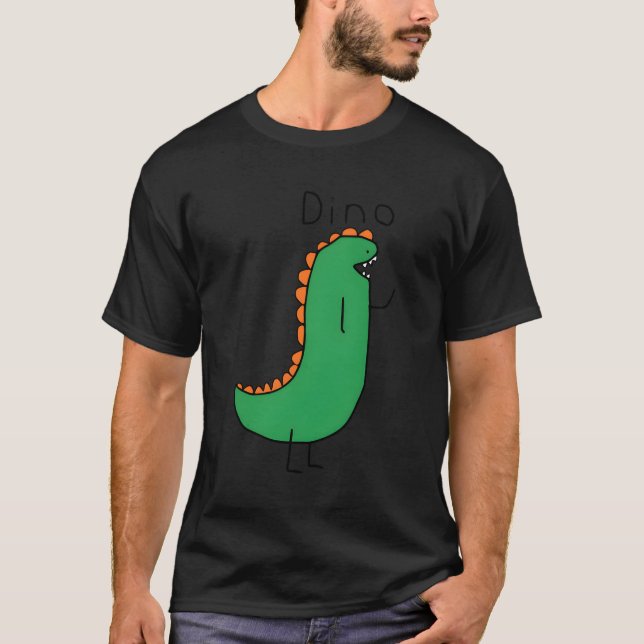 T-shirt Chat Dino Grey Petit (Devant)