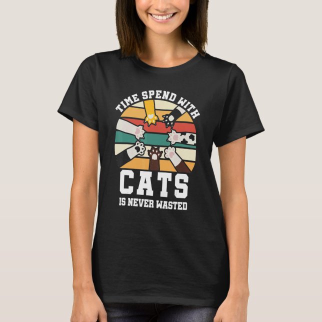 T-shirt chat disant drôle (Devant)