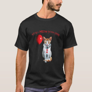 T-shirt Chat disant  Nous sommes tous à miauler ici