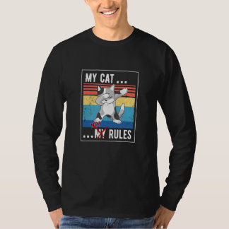 T-shirt Chat disant que le chaton Mes chats ne sont pas me