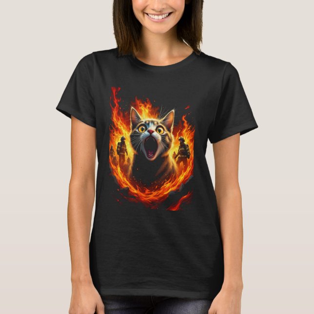 T-shirt Chat dramatique (Devant)
