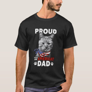 T-shirt Chat Drapeau Américain Fier D'être Un Americat