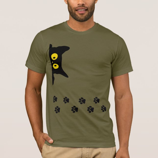 T-shirt chat drôle (Devant)